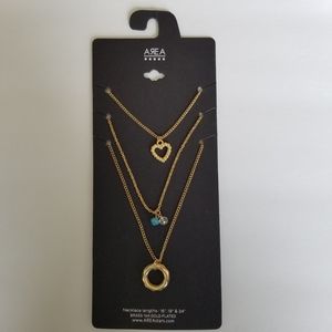 AREA Stars Necklace 14K Gold Plated Brass